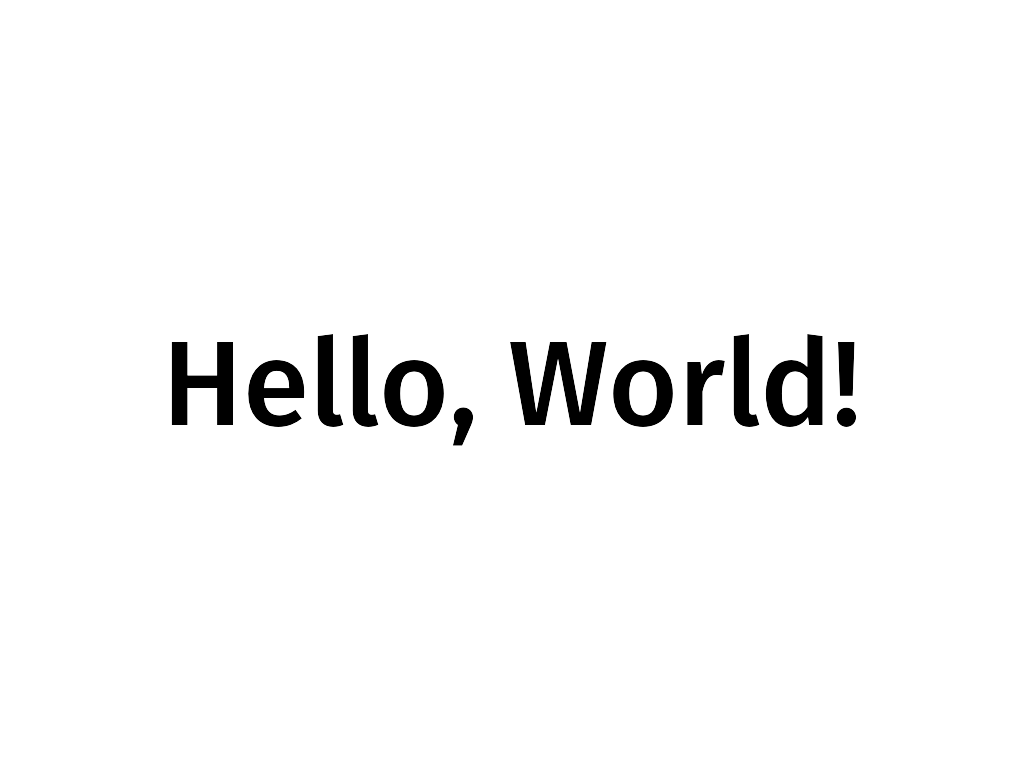 Rendering of the hello_world example